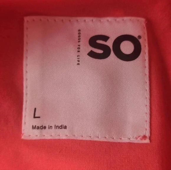 Lightweight Utility Jacket SO Size Large Coral color NWT - Picture 6 of 8